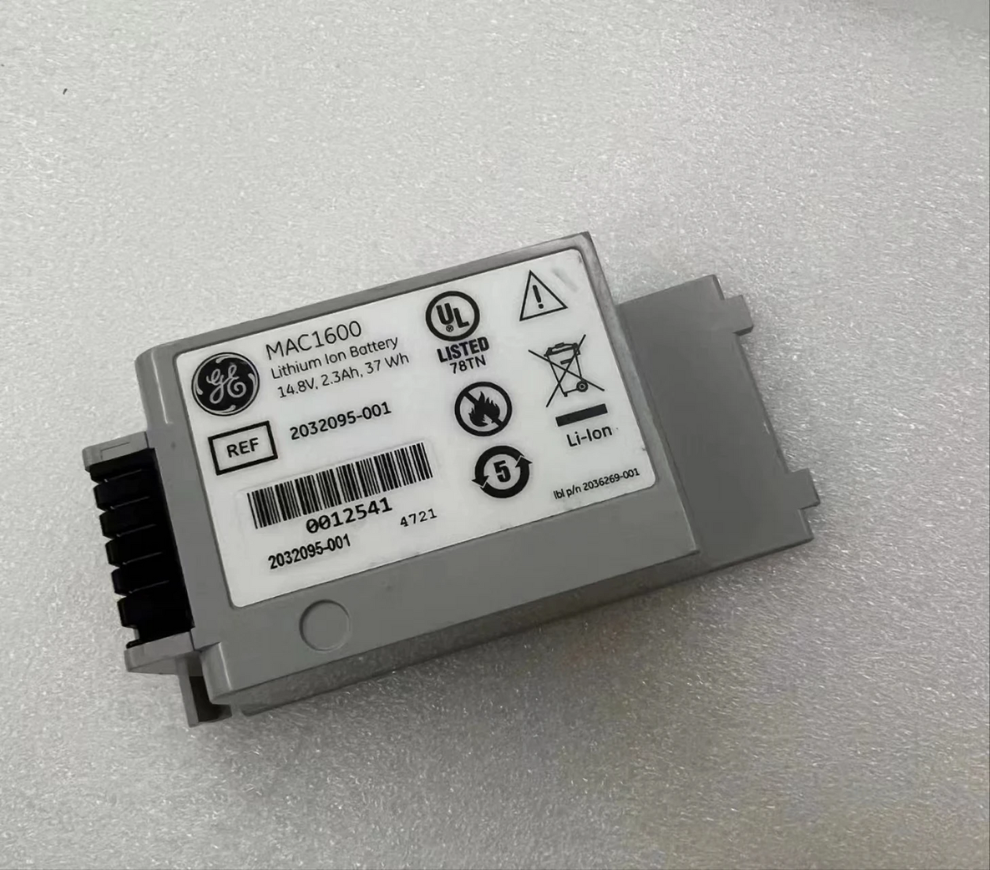 GE battery REF:2032095-001 for MAC1600 new original