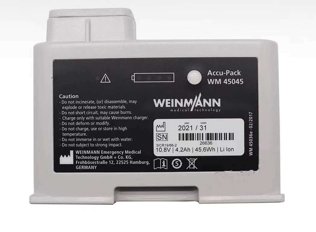 WEINMANN  battery VM45045 ，WM45036e 10,8v 4,2ah new original