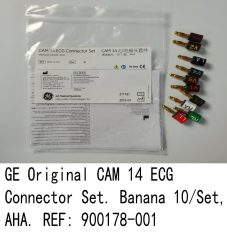 GE CAM 14 ECG Connector Set. Banana 10/Set, IEC. REF: 900178-101  new  original