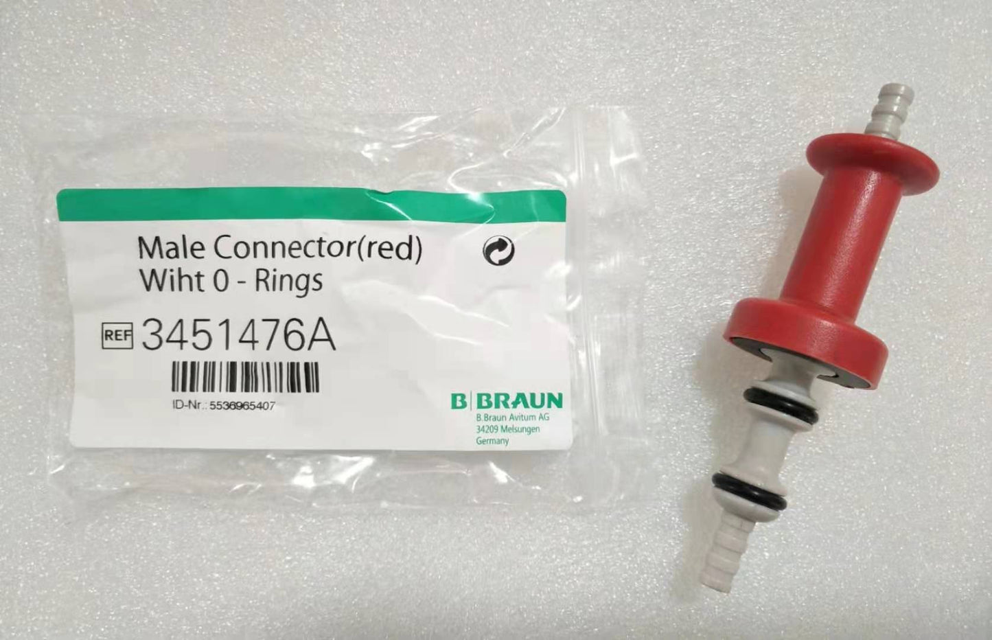 PN： Male Connector (Red) with o- rings for braun Dialog Evo Light (new,original)